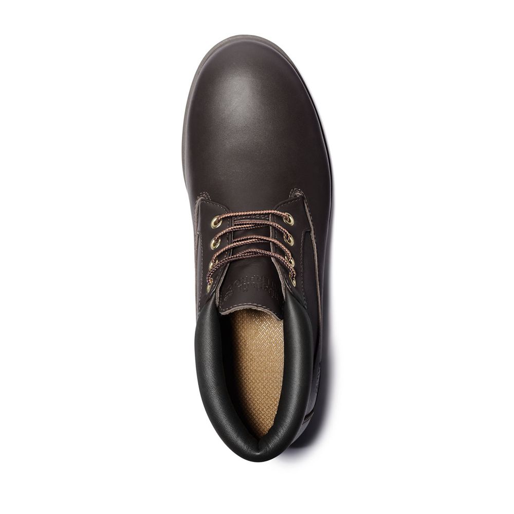 Botas de Seguridad Timberland Hombre Waterproof Marrones Oscuro - Chile YXM-547126